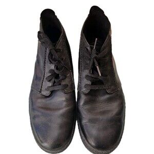 Clarks Men's Streethill Mid Chukka Boot, Black Leather Size 11 M